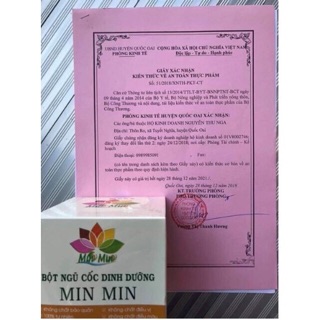 Ngũ cốc lợi sữa min min