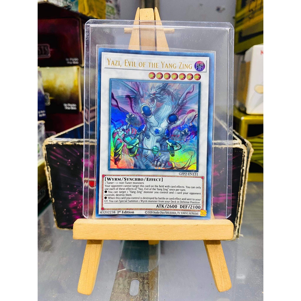 Lá bài thẻ bài Yugioh Yazi, Evil of the Yang Zing - Ultra Rare - Tặng bọc bài nhựa bảo quản