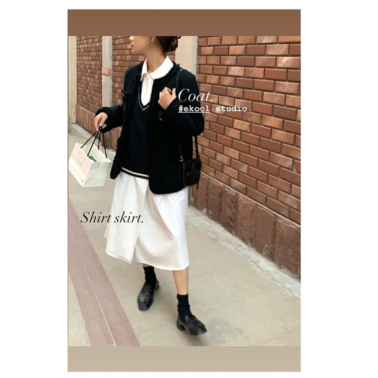 Áo Khoác cardigan Cổ Tròn Phong Cách Pháp Thời Trang Thu Đông Cho Nữ