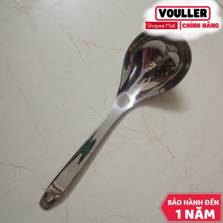 Muôi Múc Canh Vouller Stainless Steel Inox Sáng Bóng Lòng Sâu Cán Dày