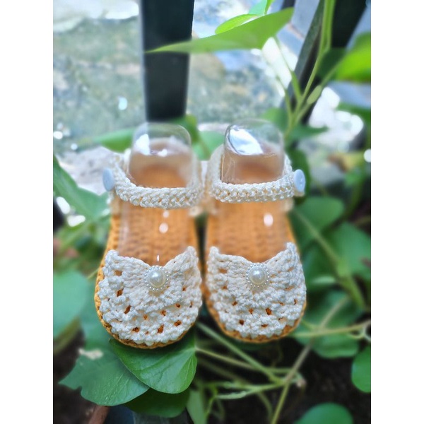 Giày len cho bé có dán đế