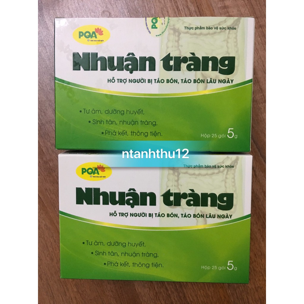 [Hàng chính hãng] PQA Cốm Nhuận Tràng chữa táo bón hộp 25 gói