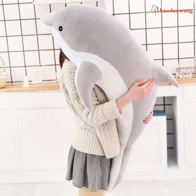 Đồ chơi nhồi bông hình cá heo mềm mại đáng yêu