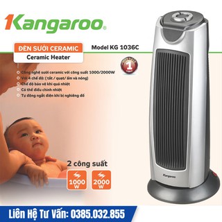 Quạt sưởi gốm Kangaroo KG1036C