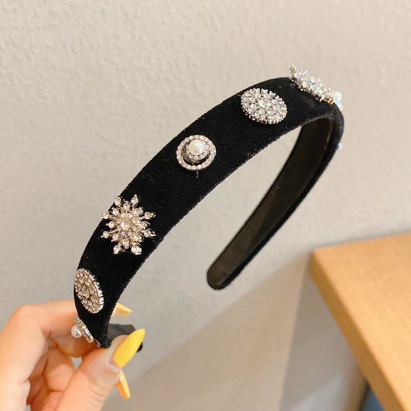 Băng đô Ngọc Trai / Kim Cương Nhân Tạo Khỏe Sang Trọng Tính Cách Thơi Trang Han Quôc