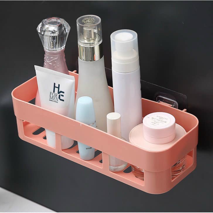 Kệ nhựa treo tường nhà tắm, nhà bếp dán tường chịu lực