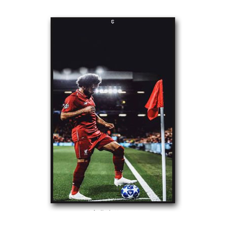 Tranh bóng đá cầu thủ Salah siêu đẹp chất liệu canvas độc đáo thích hợp treo quán cafe phòng game PS tổng hợp nhiều mẫu