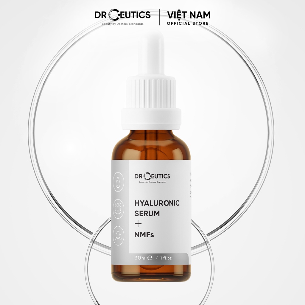 DrCeutics Serum HA Cấp Ẩm Và Căng Bóng Da Hyaluronic Acid + NMFs