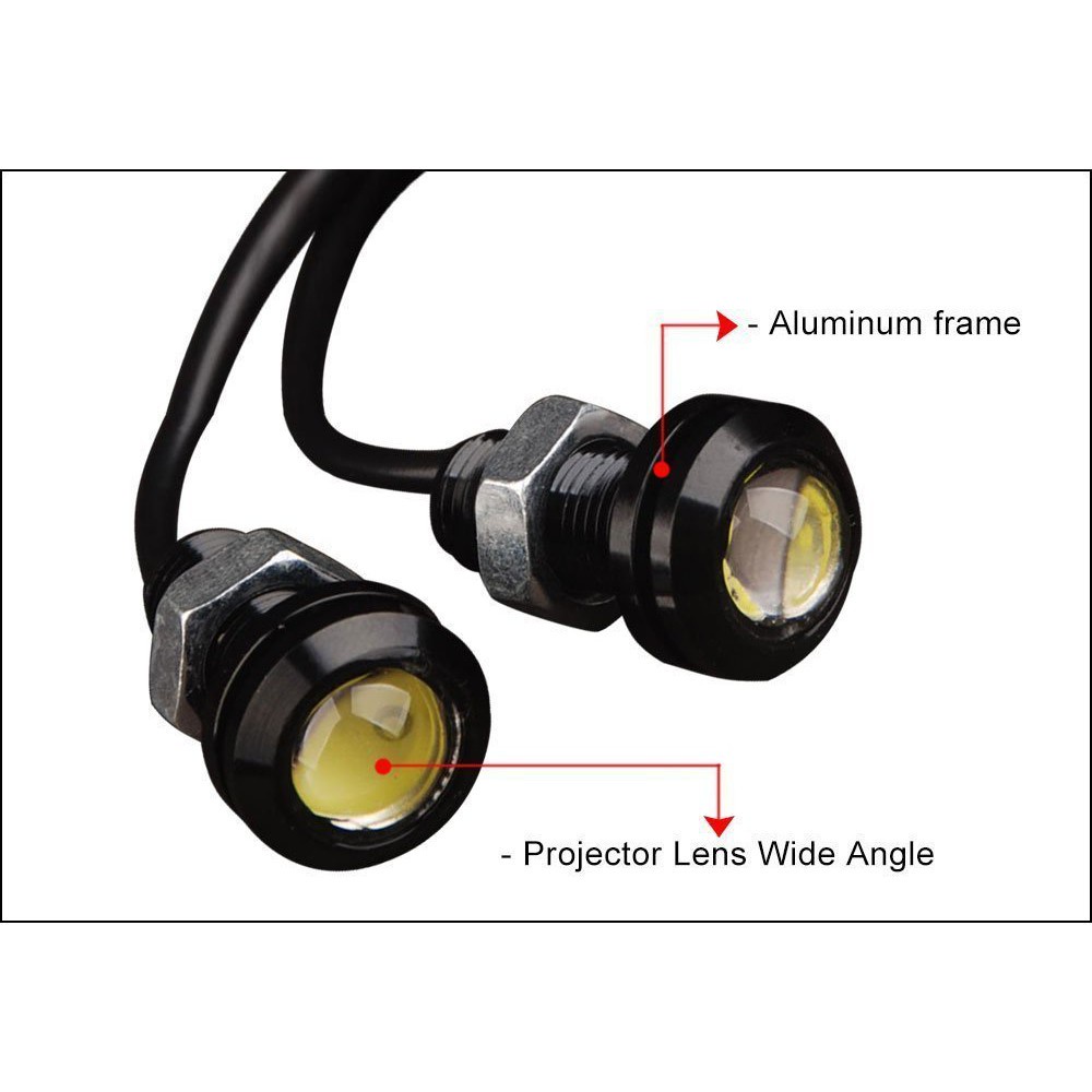 Chip COB 18mm Phá Sương Mù Chạy Ban Ngày DRL Siêu Mỏng Chống Nước Cho Xe Hơi / Xe Máy