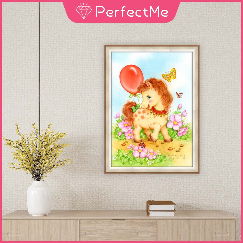 Bộ Tranh Đính Đá 5D Tự Làm Kích Thước 30x40cm Hình Động Vật Trang Trí Nhà Cửa