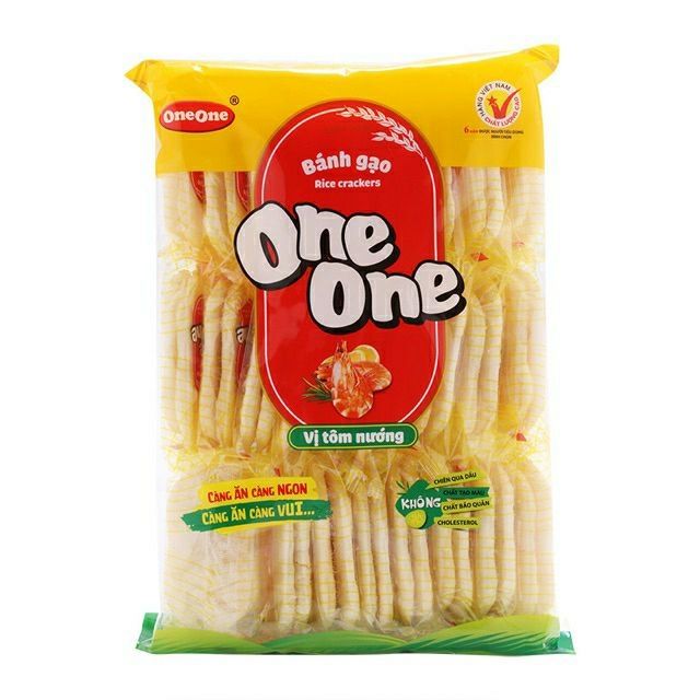 Bánh gạo one one vị bò,tôm nướng gói 150g