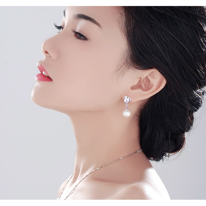 Bông Tai Ngọc Trai Nhân Tạo Đẹp Thả Tòng Teng - XB-B18 - Bảo Ngọc Jewelry