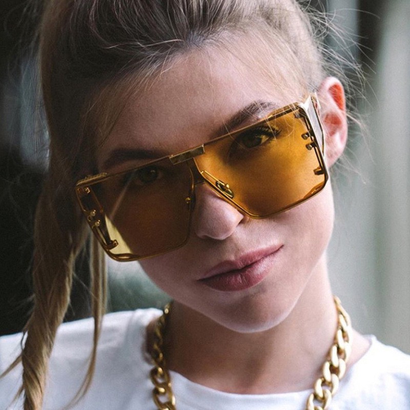 Kính mát nam nữ chống tia UV400 phong cách châu Âu