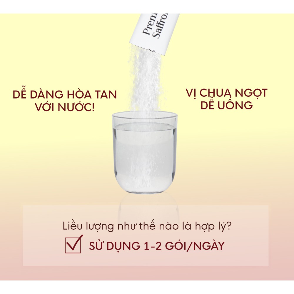 Bột uống trắng da Collagen Cao Cấp kết hợp Saffron Gilaa Premium Saffron Collagen  - HONGS BEAUTY