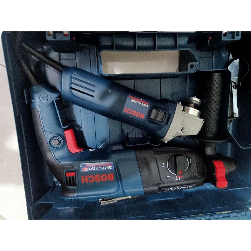 Bộ Combo Máy khoan bê tông Bosch và Máy cắt cầm tay Bosch bảo hành 12 tháng.