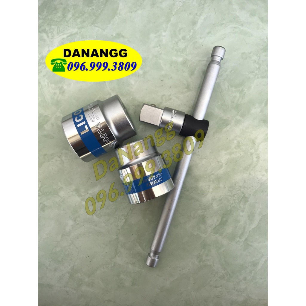 Bộ đầu tuýp 36 38 và đầu chuyển có cần trượt