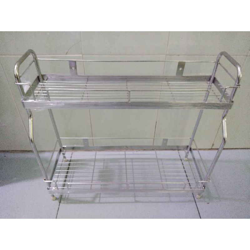 Kệ gia vị 2 tầng inox 304, kệ phòng tắm