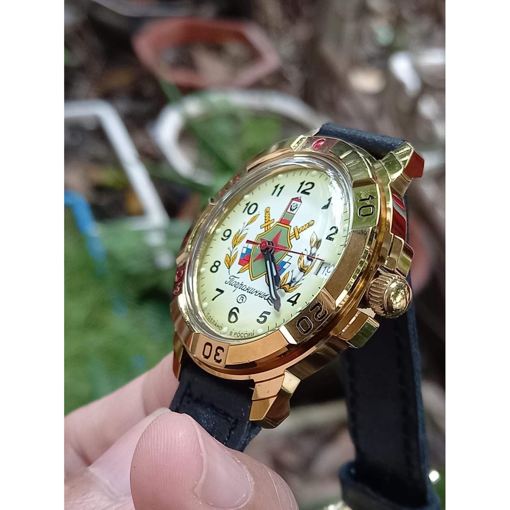 Đồng hồ nam Vostok máy cơ lên giây, size mặt 39, size dây 18. Đồng hồ Nga Vostok 439878