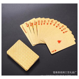 bộ bài mạ vàng 24k