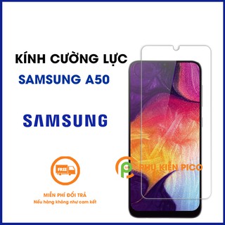 Cường lực Samsung A50 trong suốt - Kính cường lực Samsung Galaxy A50 trong suốt độ cứng 9H