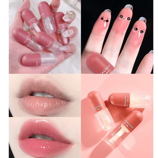 [Hàng mới về] Son bóng Sanuo kháng nước lâu trôi thiết kế hình viên thuốc mini