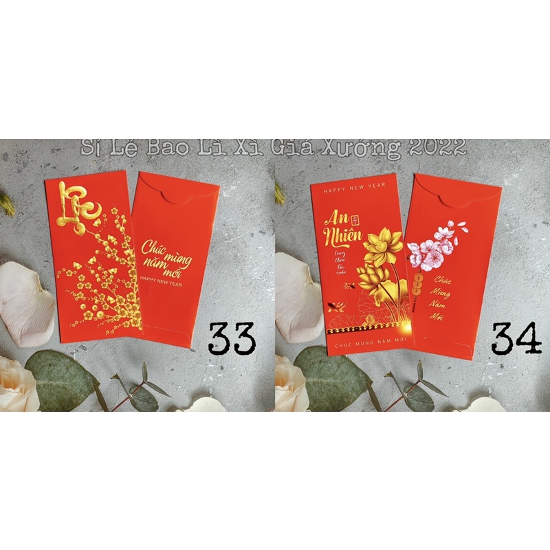 Lì Xì Xấp 10 Cái Từ Mẫu 33 - 50