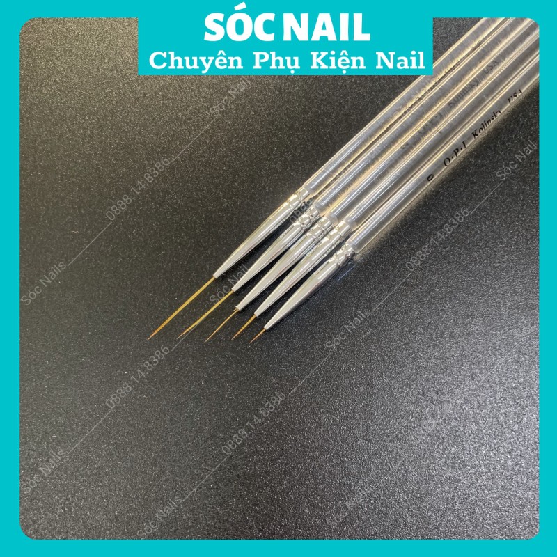 Cọ Nét OPI Cán Nhựa Vẽ Móng Siêu Mảnh