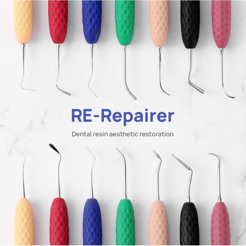 Bộ Dao Nhựa Resin Tay Cầm Silicone Tiện Dụng Cho Nha Khoa