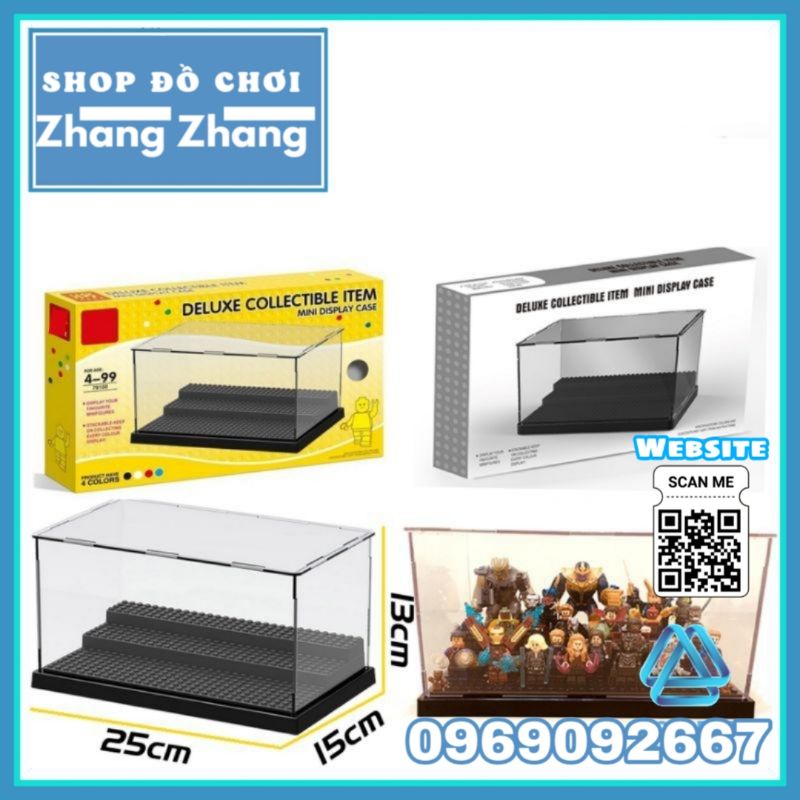 Đồ chơi xếp hình Hộp đựng trưng bày 3 tầng phiên bản giới hạn Shop đồ chơi Zhang Zhang