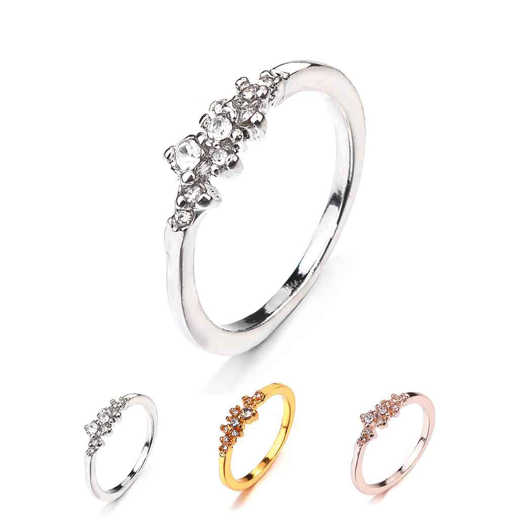 Nhẫn Nữ Đính Đá Pha Lê Cỡ 6 / 7 / 8 / 9 / 10