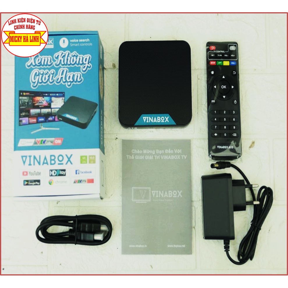 ANDROID TV NETBOX B2 - Đầu thu Internet Biến TV thường thành TV siêu thông minh - Kết nối wifi xem vi vu