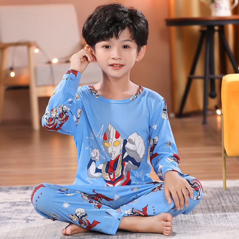 Bộ Đồ Ngủ Pijama Siêu Anh Hùng Marvel Dễ Thương Cho Bé Trai