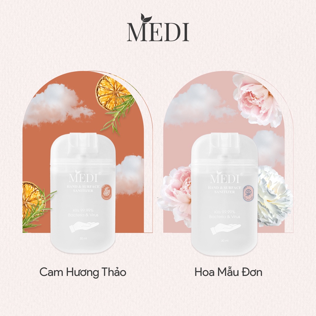 Xịt rửa tay sát khuẩn MEDI 30ml