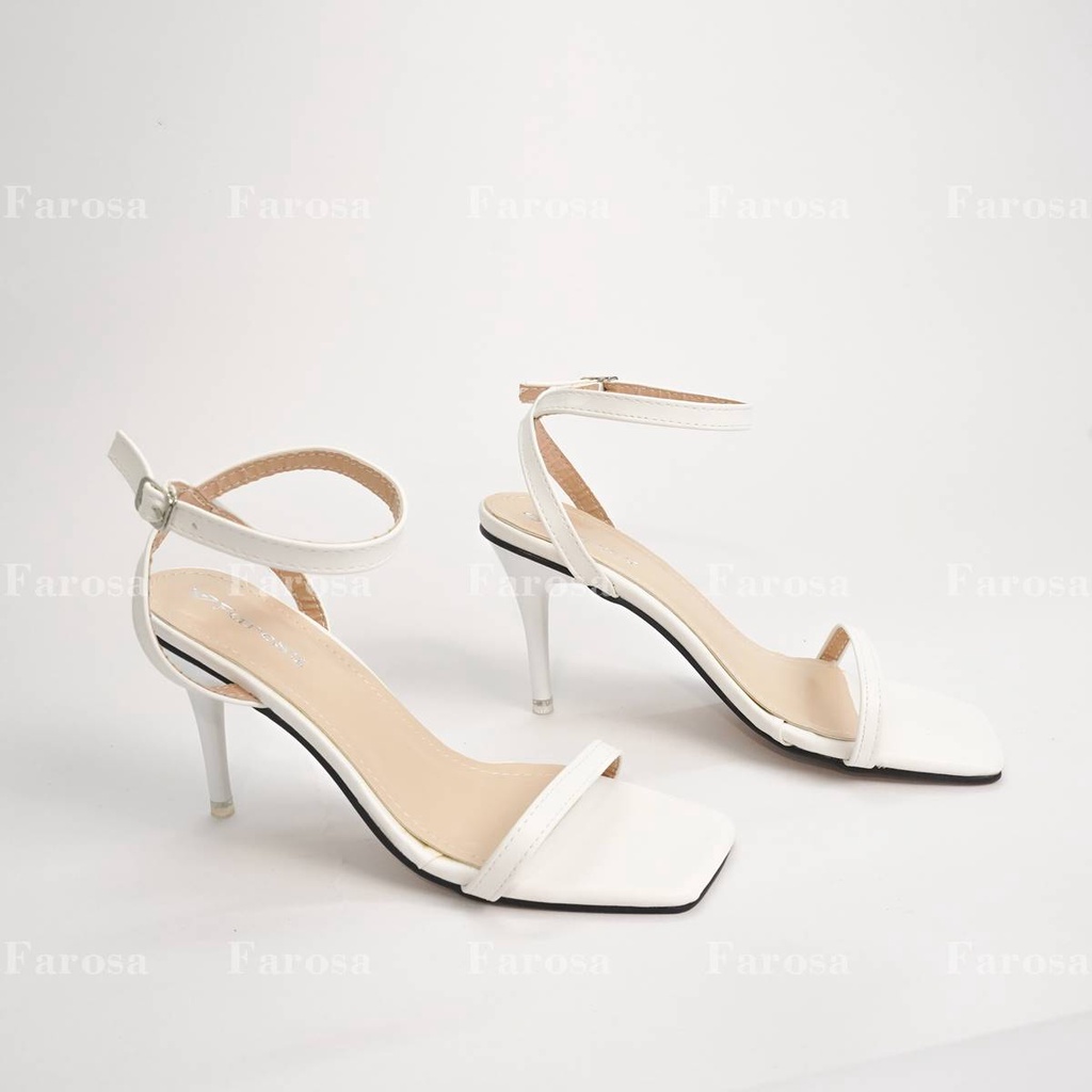 Giày sandal nữ cao gót 7cm quai mảnh FAROSA - V74 gót nhọn lên chân cực xinh