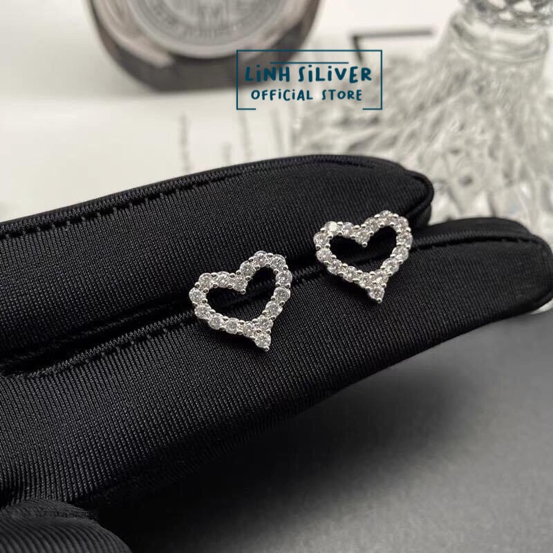 Nụ tim đá cuẹc xinh cho bạn gái - Khuyên bạc ta
