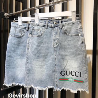 Chân váy Jean Gucci