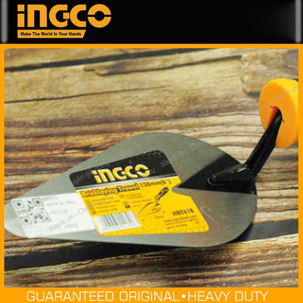 Bay lát gạch cao cấp INGCO đủ size thép không gỉ siêu cứng sử dụng cho thợ hồ xây dựng sửa chữa nhà cửa công trình