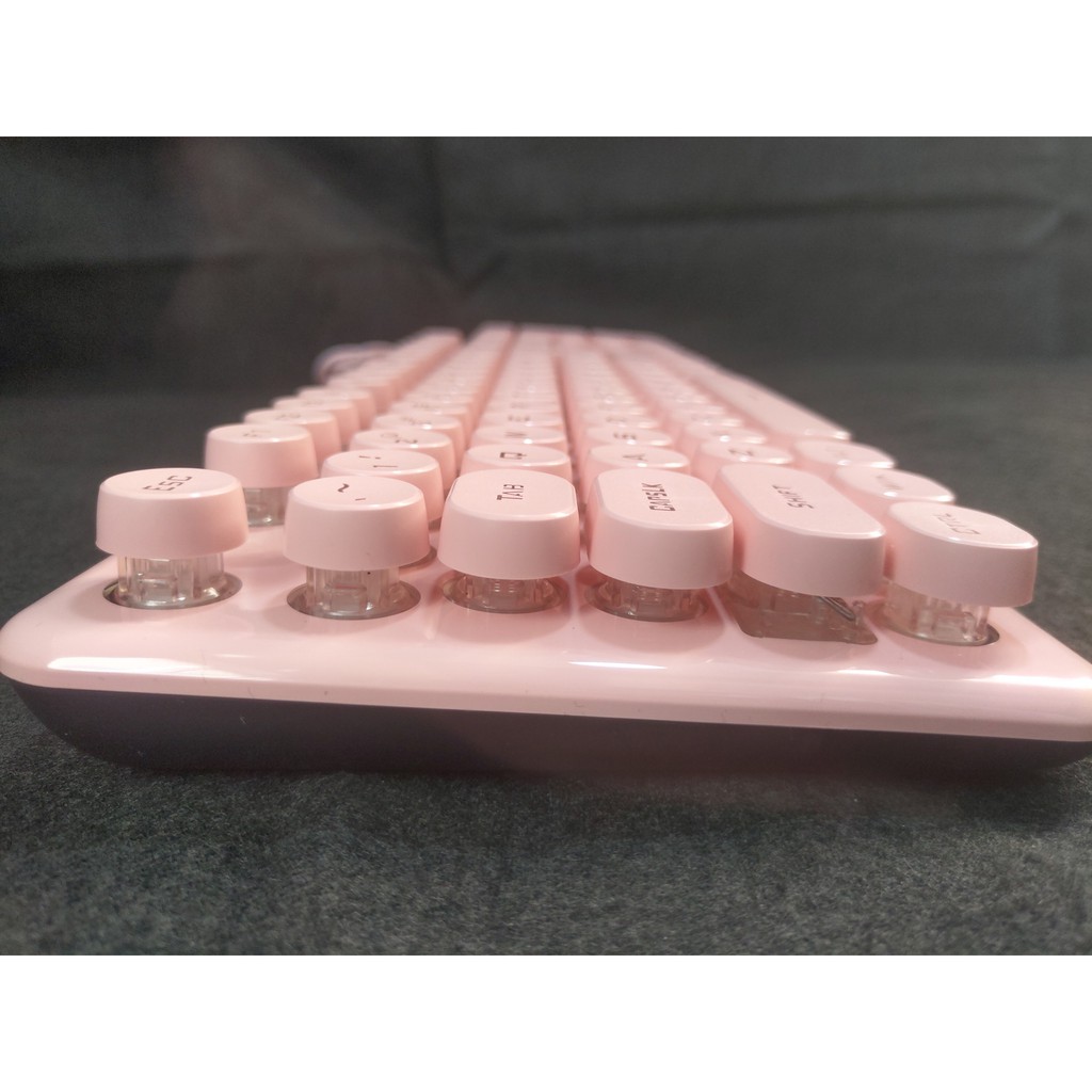 Bàn phím Giả Cơ K620- Nút Tròn - Led  - Gaming - Hồng