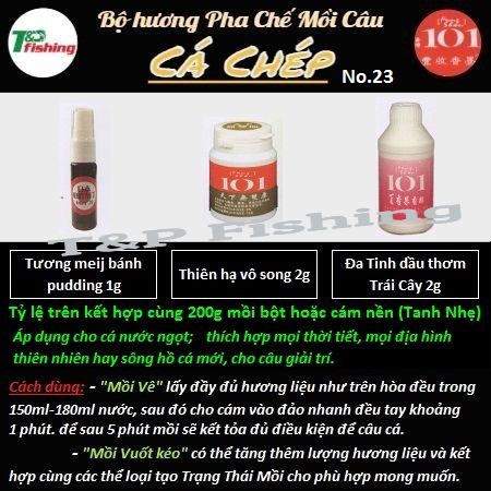 Bộ hương pha chế mồi câu cá Chép 101 Đài Loan