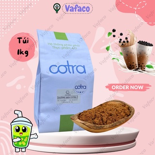 Đường đen Cotra - Túi 1kg - Ngâm trân châu, nấu trà sữa. Làm sữa tươi đường đen thơm ngon. Cotra