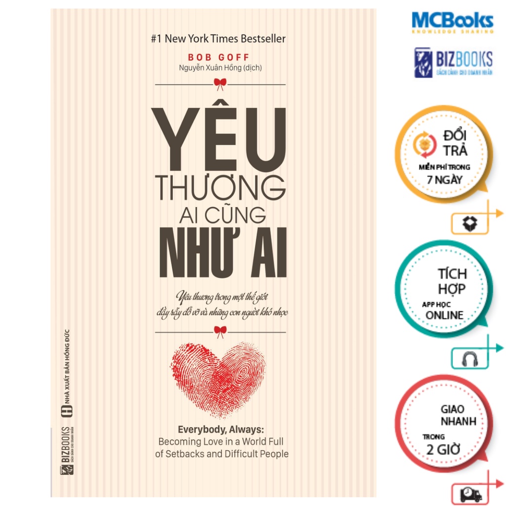 Sách - Yêu Thương Ai Cũng Như Ai Mcbooks