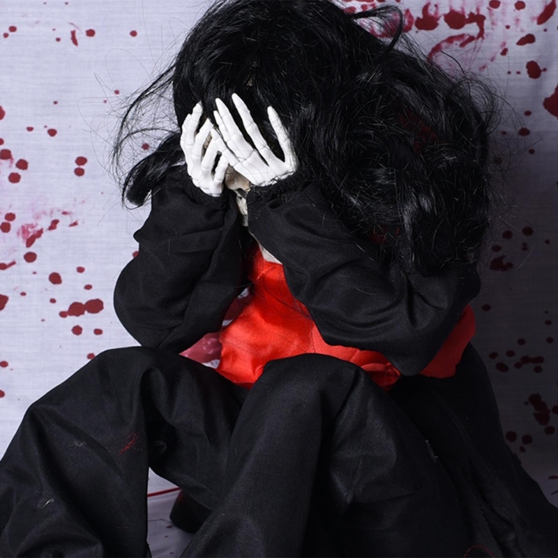 Aoto Mô Hình Búp Bê Ma Khóc Kinh Dị Trang Trí Halloween