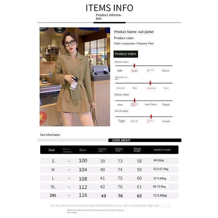 Áo Khoác Blazer Dáng Ôm Thời Trang Xuân Thu  Cho Nữ