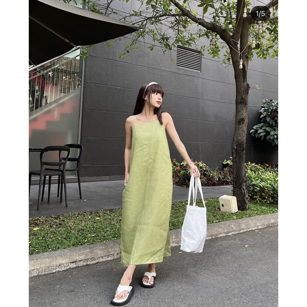 ĐẦM HAI DÂY CỘT DÂY LƯNG NHIỀU MÀU XINH XẮN - SALA DRESS