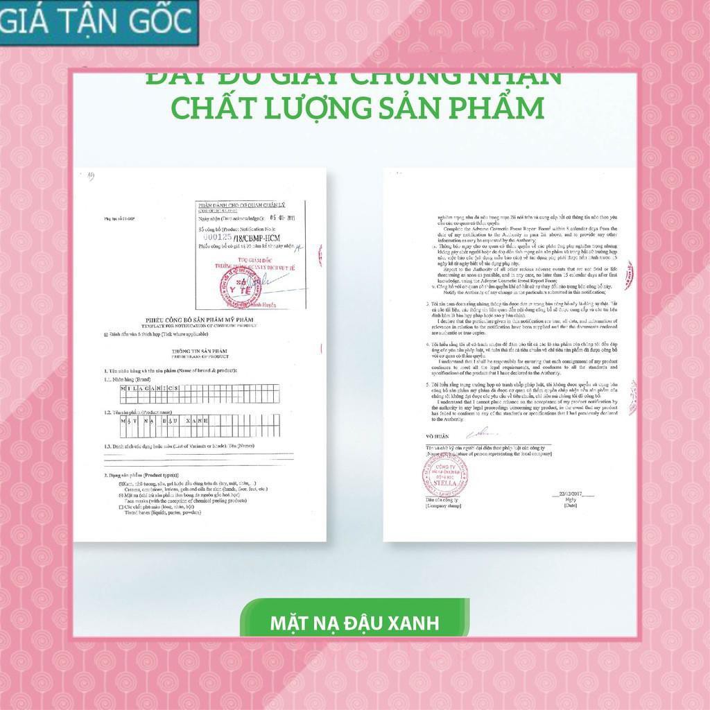 [GIÁ TẬN GỐC] Bột Đậu Xanh Nguyên Chất Đắp Mặt Nạ Dưỡng Da Trắng Sáng, Ngăn Ngừa Mụn MILAGANICS 100g (Hũ) [EH]