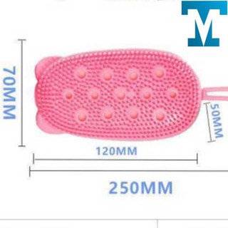 Cọ tắm silicon-chuột tắm tạo bọt cọ lưng