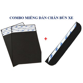 Combo 2 miếng dán chắn bùn trước hoặc sau xe và 1 miếng dán chắn bùn cổ pô (LOẠI KEO 3M NHÂN ĐÔI KEO DÁN)