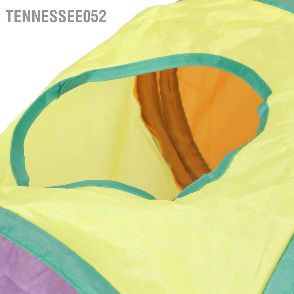 Đồ chơi đường hầm chia 3 đường gấp cuộn cho mèo có treo bóng