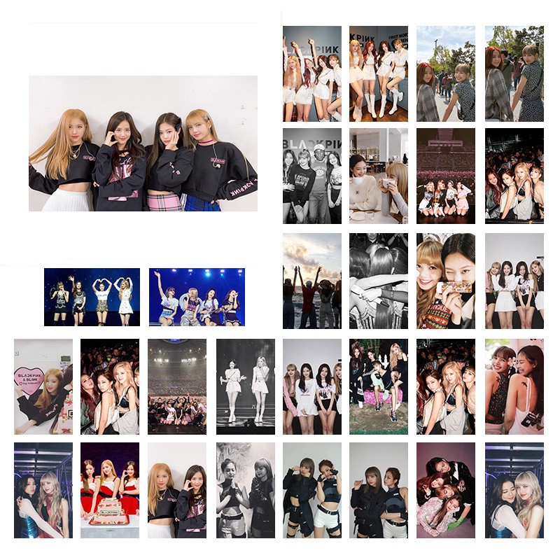 Lomo Blackpink Hộp thẻ ảnh nhóm nhạc Kpop Blackpink