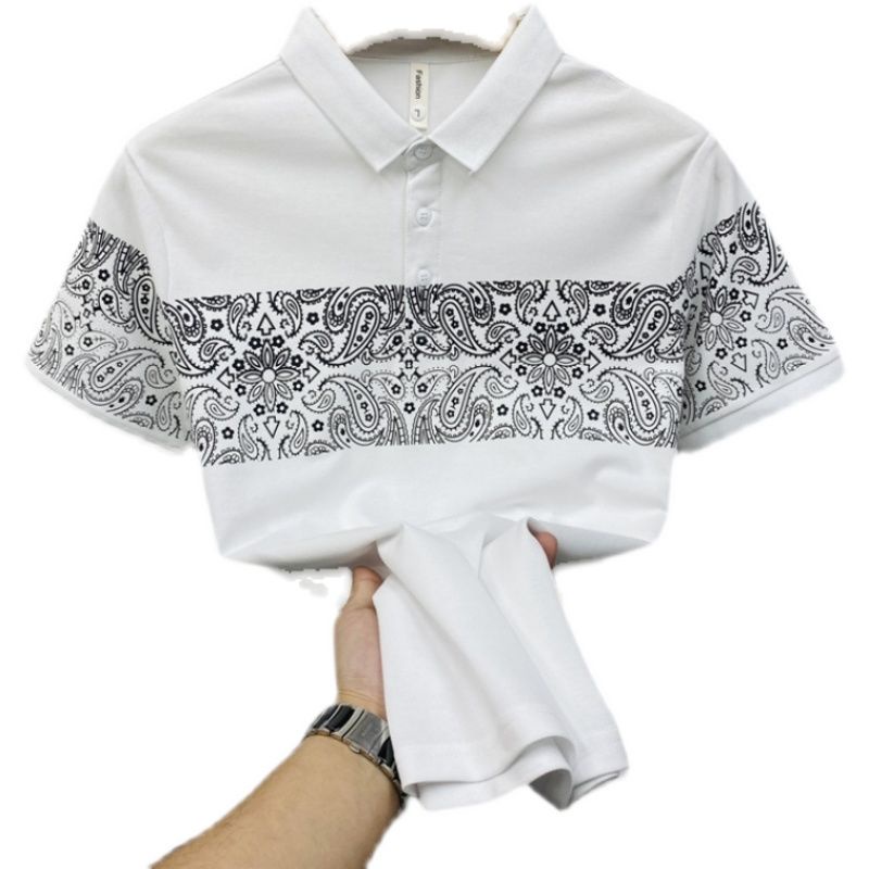 Áo Thun polobaju Tay Ngắn In Họa Tiết Thời Trang Mùa Hè Cho Nam